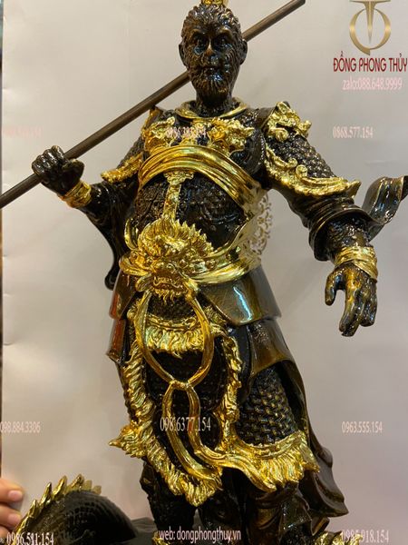 Tề thiên đại thành bằng đồng dát điểm vàng