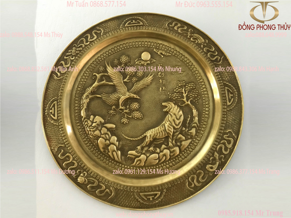 Tranh anh hùng tương ngộ Hổ và Đại Bàng