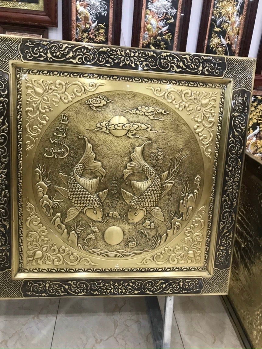 Tranh lý ngư vọng nguyệt