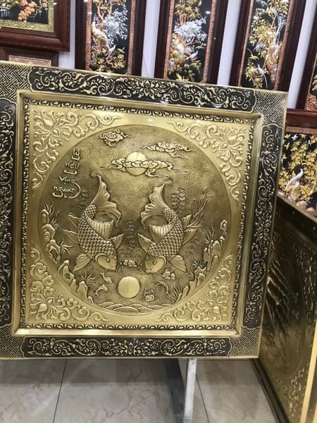 Tranh lý ngư vọng nguyệt