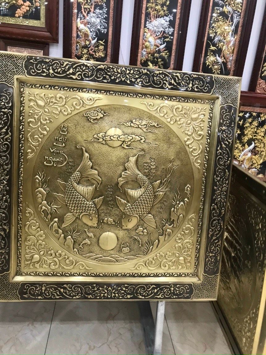 Tranh lý ngư vọng nguyệt