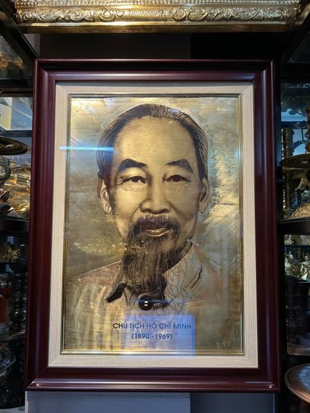 Tranh bác hồ 70*90cm