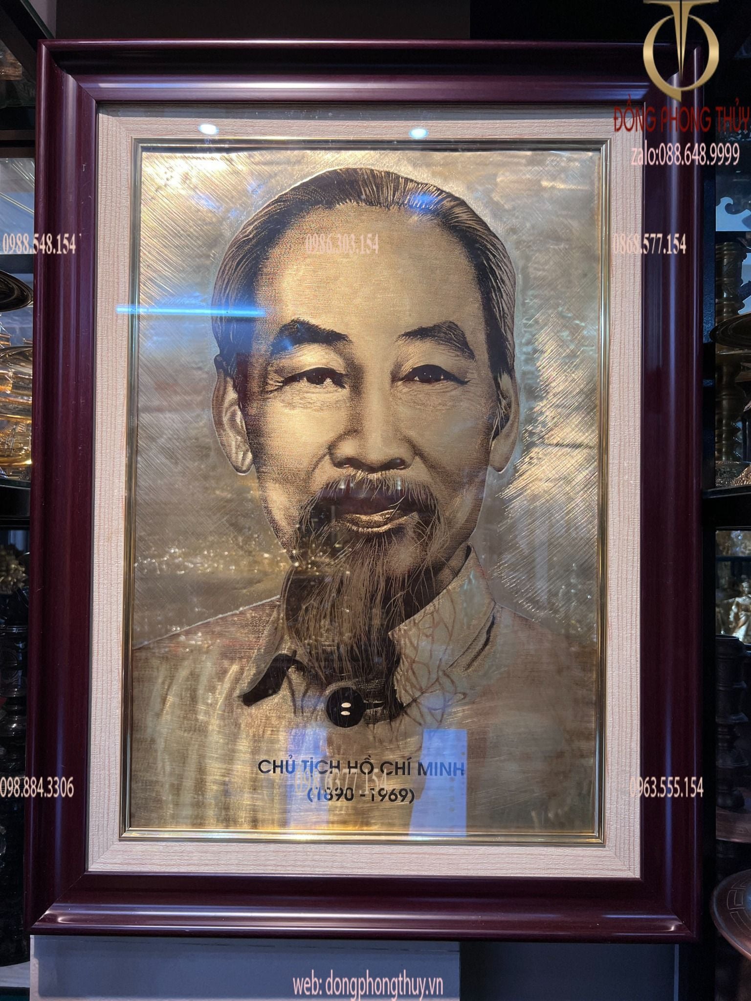 Tranh chân dung bác hồ 70*90cm