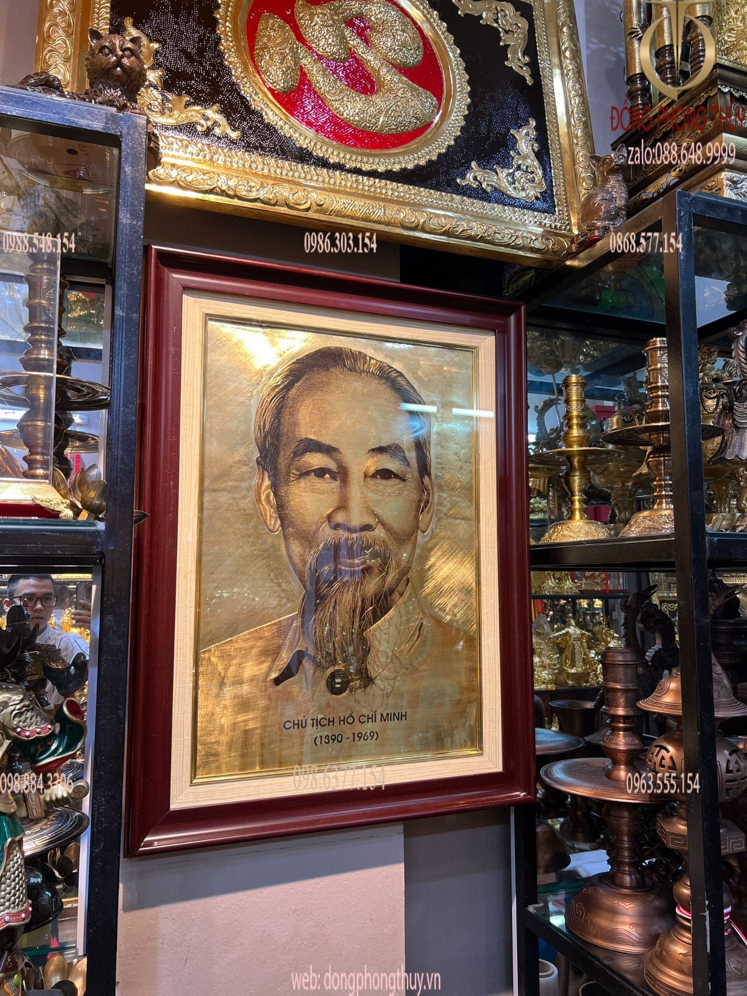 Tranh chân dung bác hồ 70*90cm