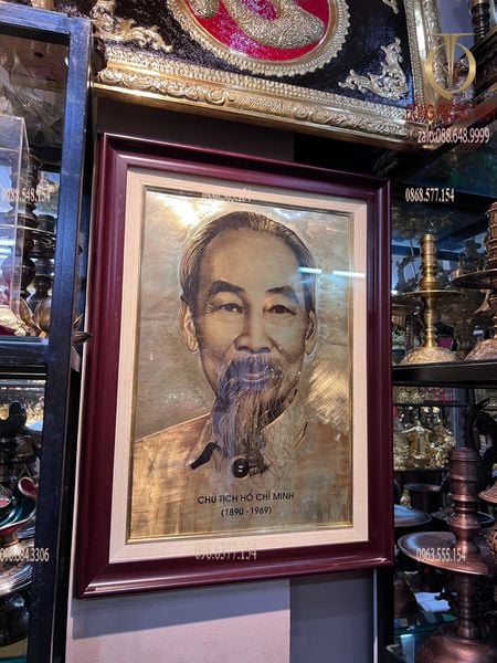 Tranh bác hồ 70*90cm