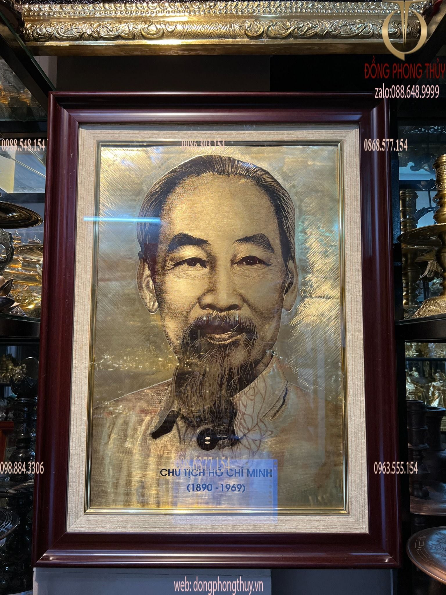 Tranh chân dung bác hồ 70*90cm