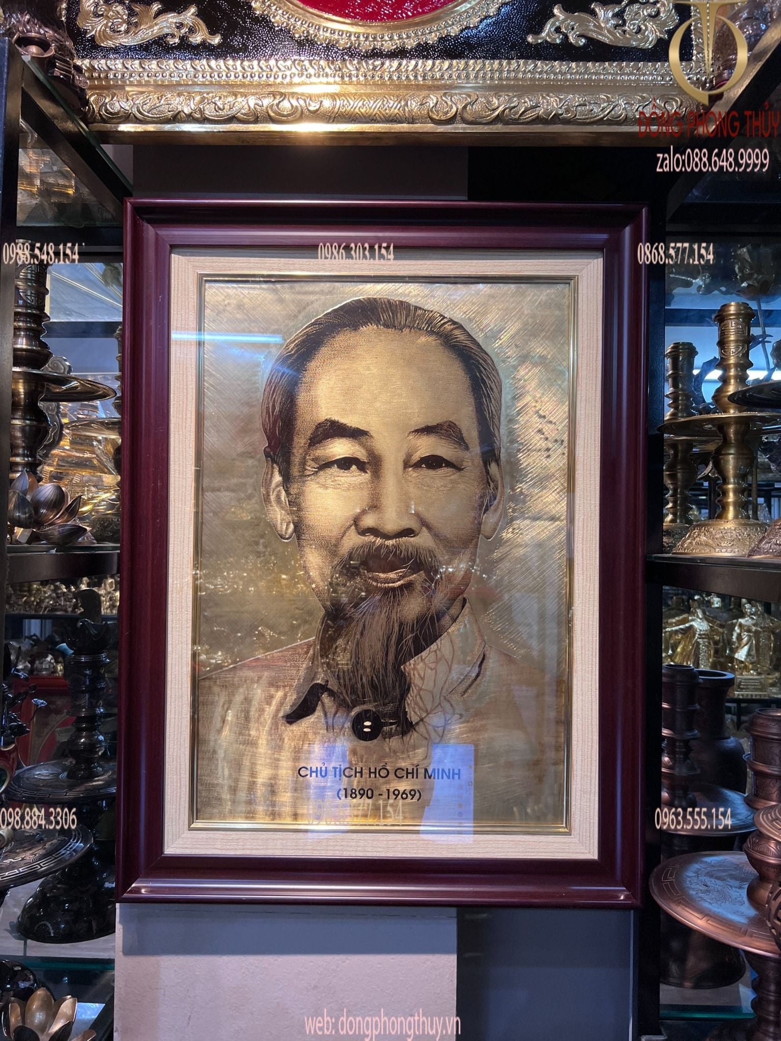 Tranh chân dung bác hồ 70*90cm