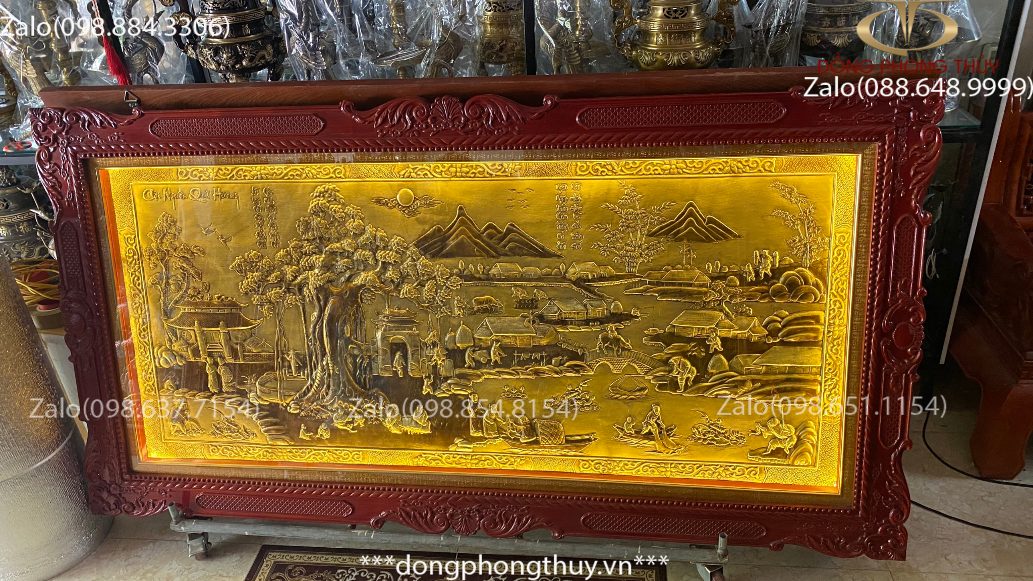 tranh đồng quê bằng đồng