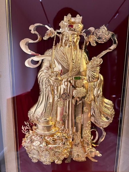 Tranh ông lộc dát vàng 24k