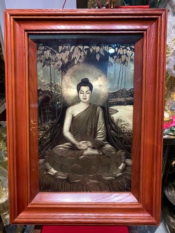 Tranh Thích Ca bằng đồng 56x40.5cm