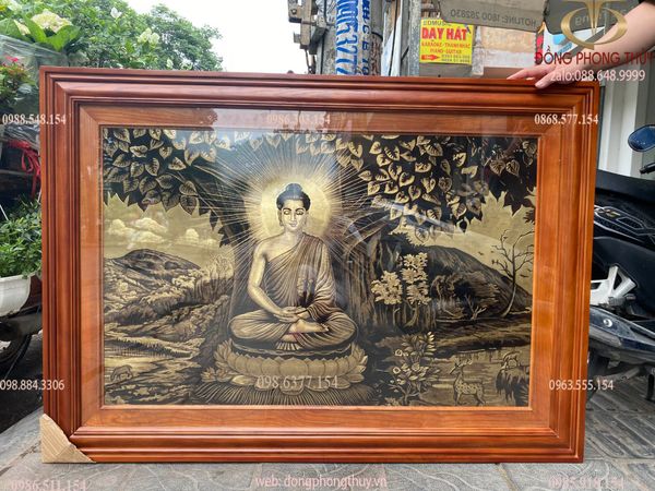 Tranh Thích Ca bằng đồng