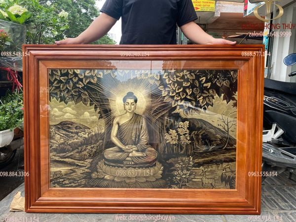 Tranh Thích Ca bằng đồng