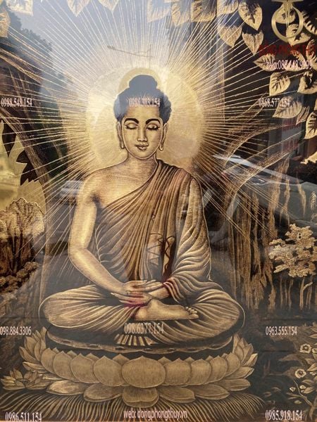 Tranh Thích Ca bằng đồng