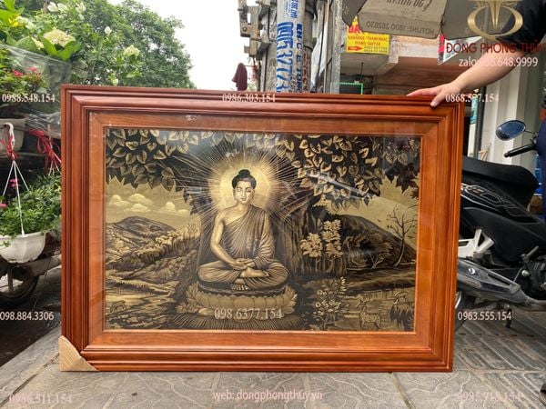 Tranh Thích Ca bằng đồng