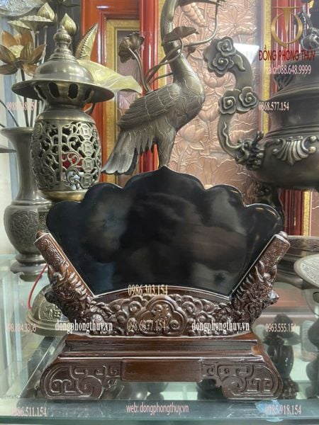 Tranh mã đáo thành công để bàn khảm ngũ sắc