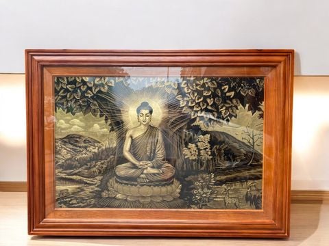 Tranh Thích Ca bằng đồng
