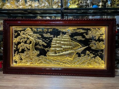 Tranh thuyền thuận buồm xuôi gió 80*1m6