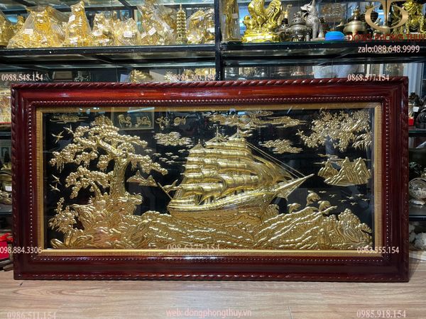 Tranh thuyền thuận buồm xuôi gió 80*1m6