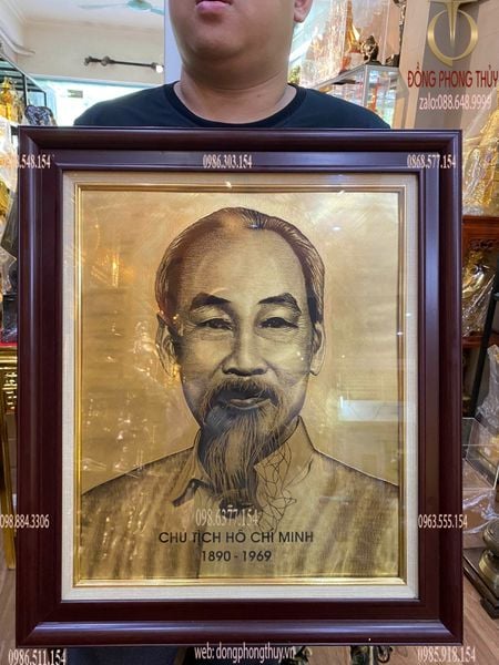 Tranh Bác Hồ 56*65cm