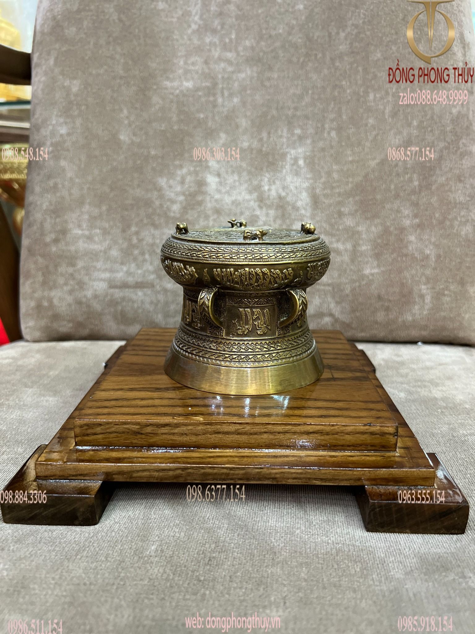 Trống đồng 10cm hun