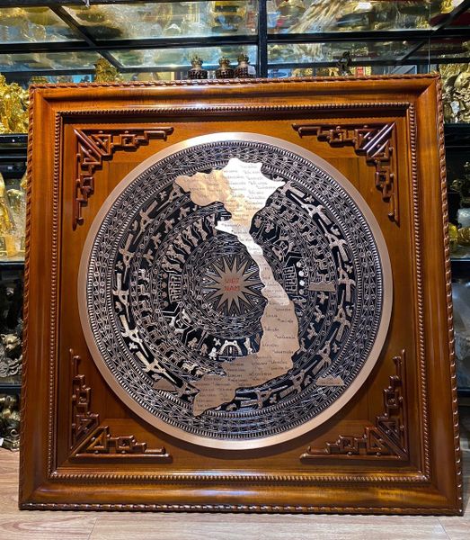 Mặt trống đồng 80cm - Tranh trống đồng