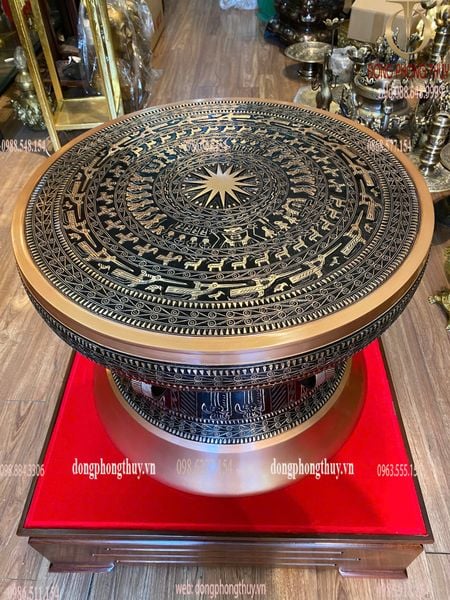 Trống đồng Đông Sơn đường kính 60cm nặng 50kg