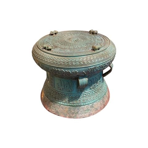 Trống đồng Đông Sơn mẫu cổ đường kính 20cm