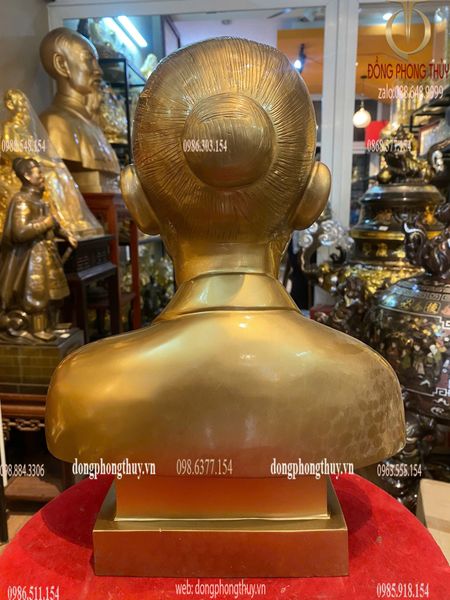 Tượng chân dung bằng đồng cao 38cm