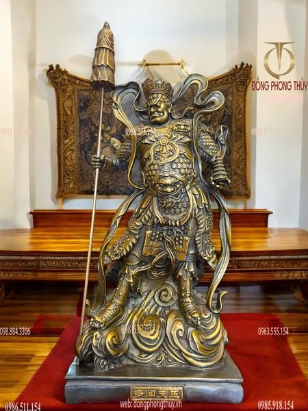 Bộ Tứ Đại Thiên Vương bằng đồng cao 48 ngang 28 sâu 16cm nặng 50kg