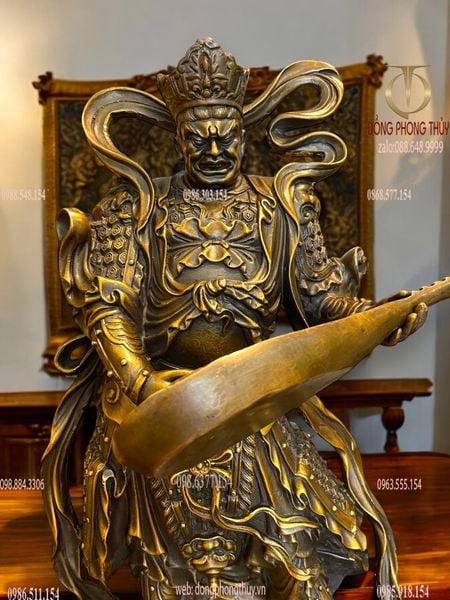 Bộ Tứ Đại Thiên Vương bằng đồng cao 48 ngang 28 sâu 16cm nặng 50kg