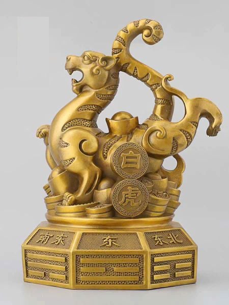 Tứ linh long lân quy phụng bằng đồng cao 26cm nặng 10kg