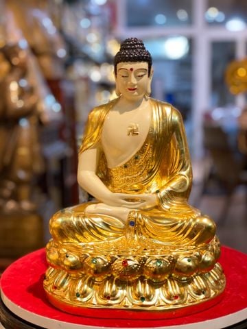 Tượng phật a di đà 30cm dát vàng 24k