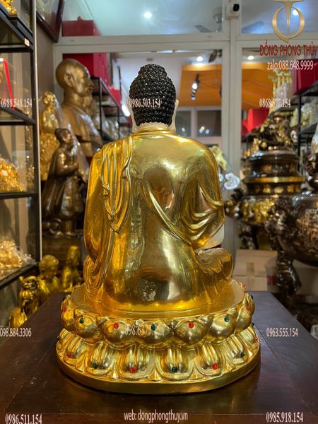 Tượng phật A Di Đà 30cm dát vàng 24k