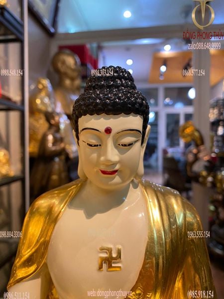 Tượng phật a di đà 30cm dát vàng 24k