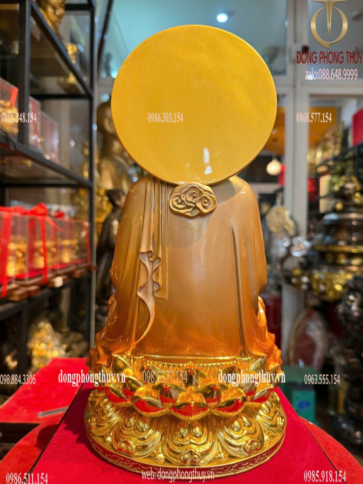 Tượng A Di Đà 30cm dát vàng 24k