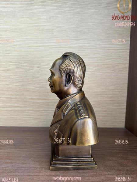 Tượng Bác Giáp 23cm -30cm-42cm-48cm bằng đồng màu hun nâu