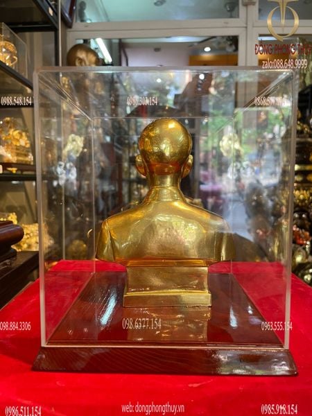 Tượng bác hồ bán thân dát vàng 24k