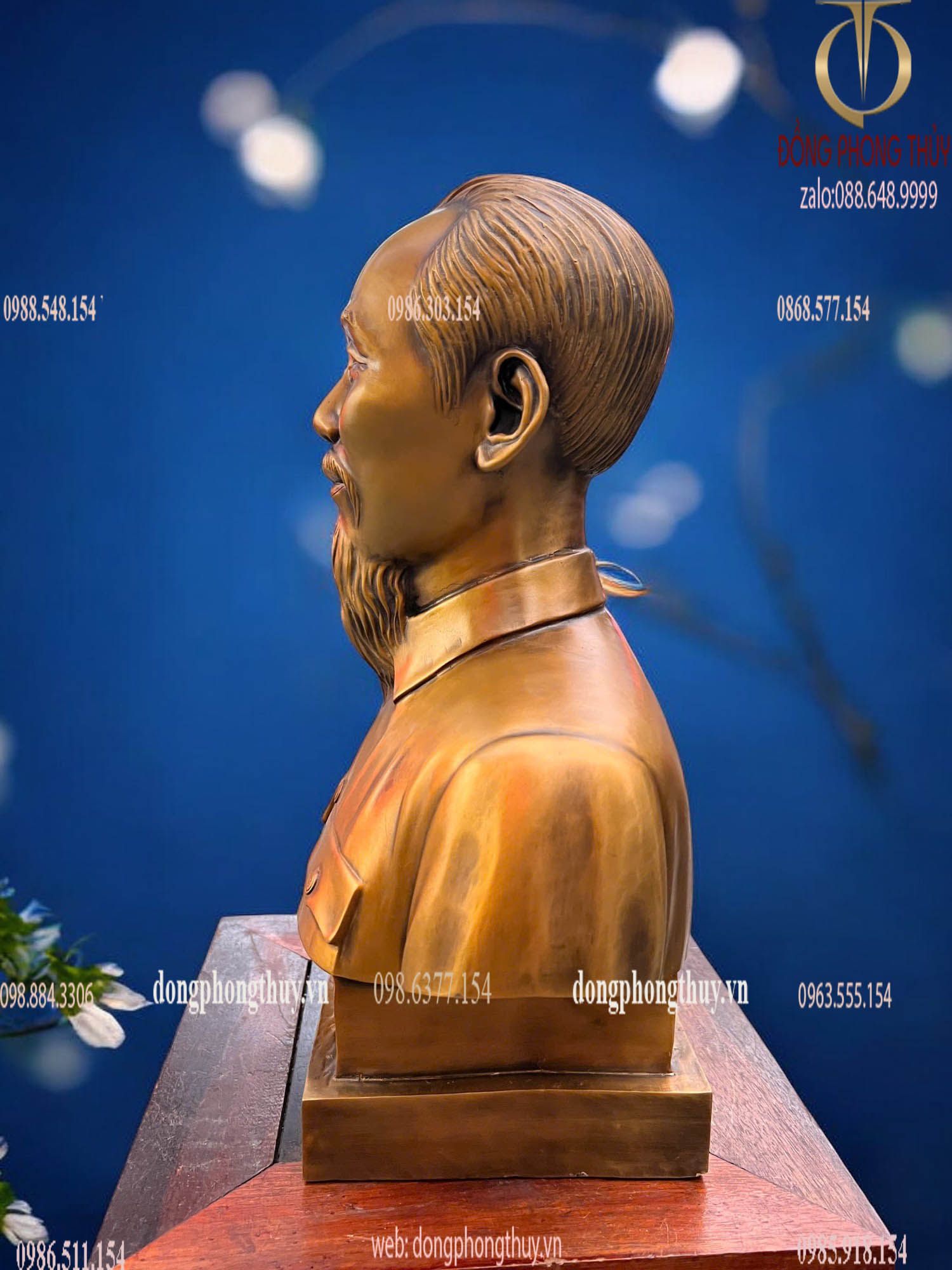 Tượng Bác Hồ 42cm bằng đồng