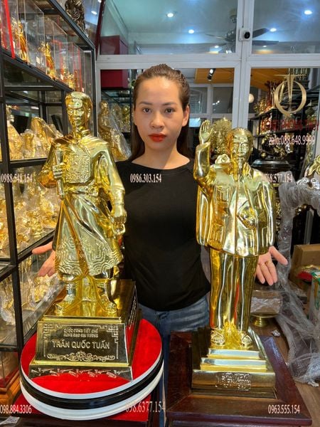 Tượng Bác Hồ -Tượng Trần Hưng Đạo 60cm