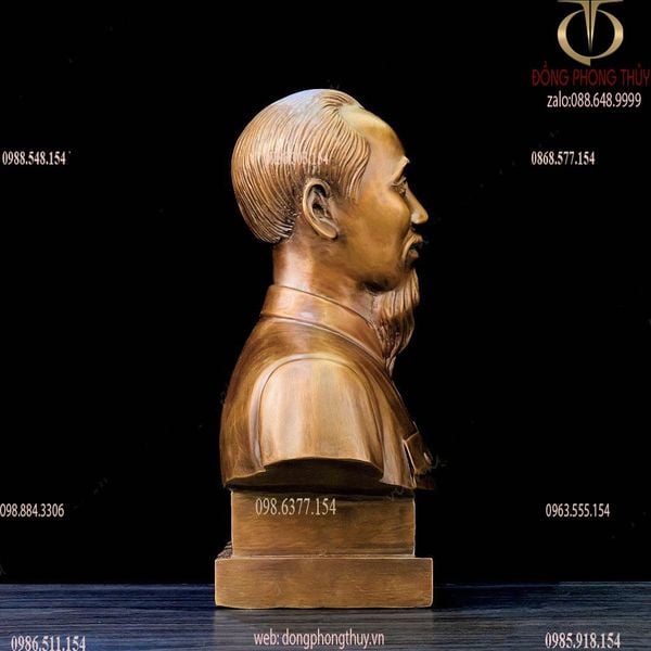Tượng Bác Hồ 23cm-30cm-42cm-48cm bằng đồng