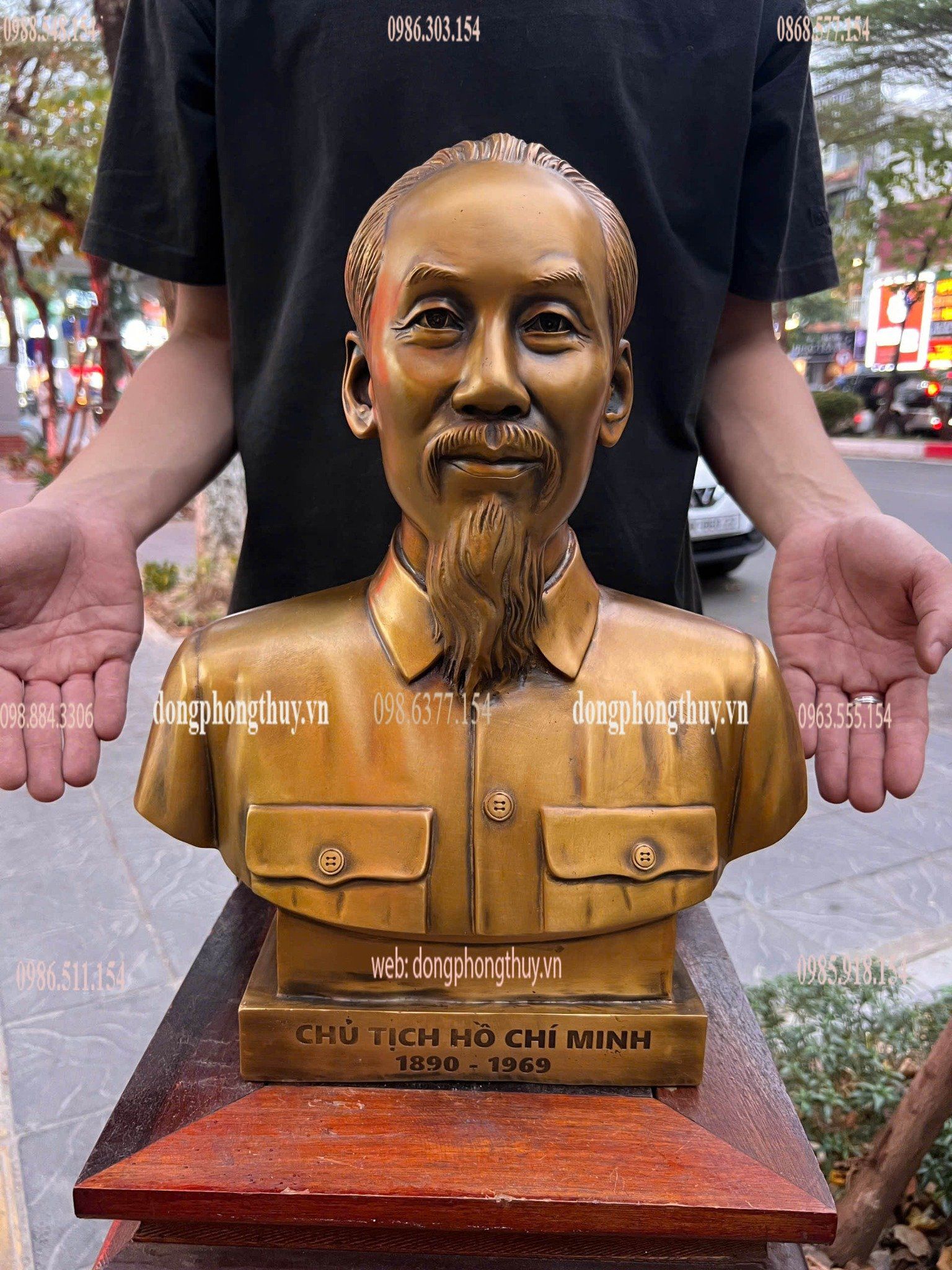 Tượng bác hồ 42cm
