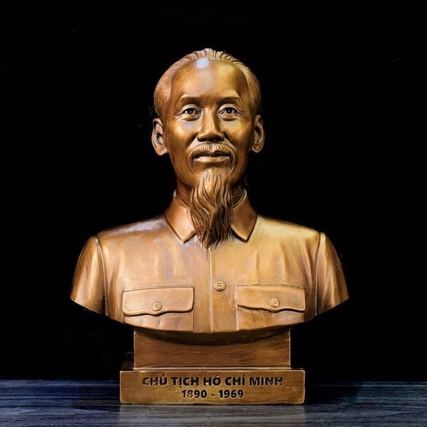 Tượng Bác Hồ 23cm-30cm-42cm-48cm bằng đồng