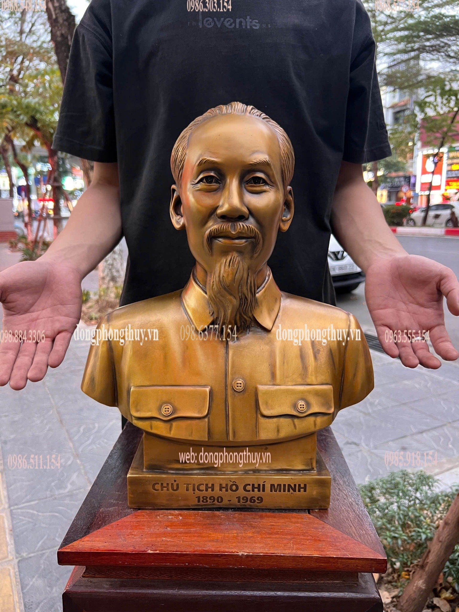 Tượng bác hồ 42cm