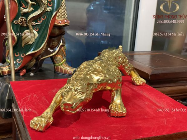 tượng báo bằng đồng dát vàng 24k