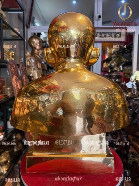 Tượng chân dung truyền thần dát vàng 24k