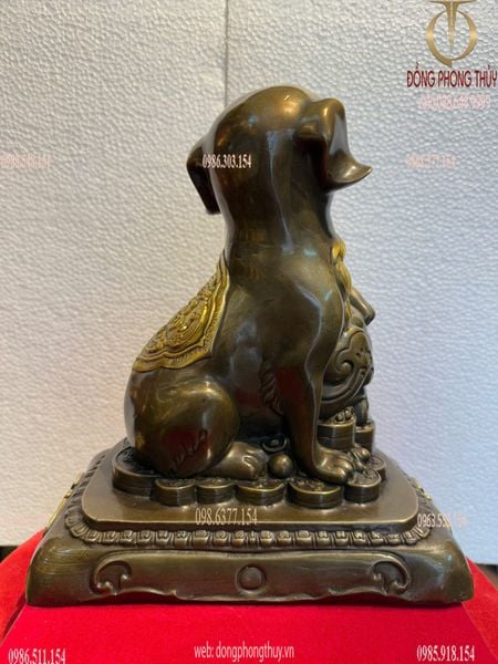 Tượng chó bằng đồng vạn sự như ý