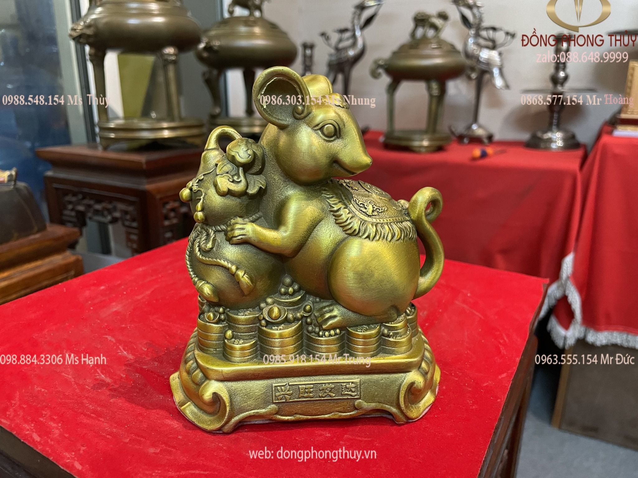 tượng chuột bằngđồng