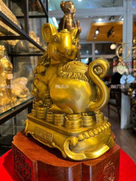 Tượng chuột phong thủy cao 26 nặng 3kg chữ Nho