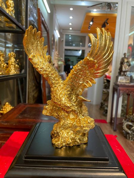 Tượng đại bàng cao 20cm dát vàng 24k