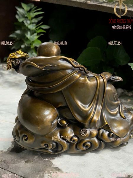 Tượng phật di lặc bằng đồng 36x46x27 nặng 20kg